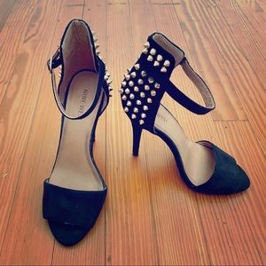 Gold Studded Nine West Stilletos